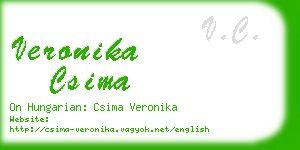 veronika csima business card